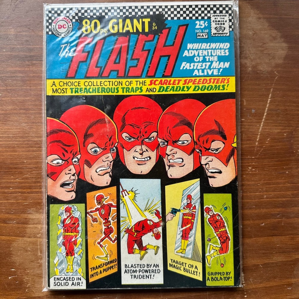 Vintage DC Comics The Flash #169 80-Page Giant May 1967 Silver Age VF/NM Raw